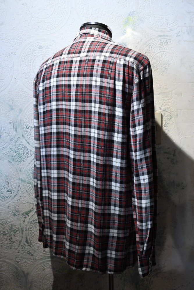 us 1960's "GERSTL" rayon check shirt