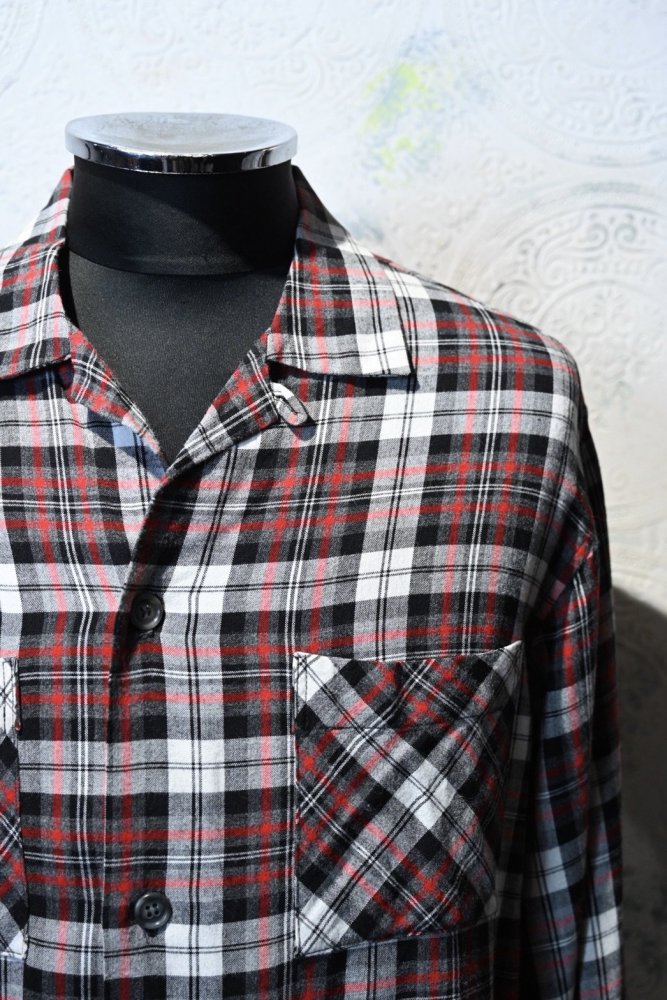 us 1960's "GERSTL" rayon check shirt