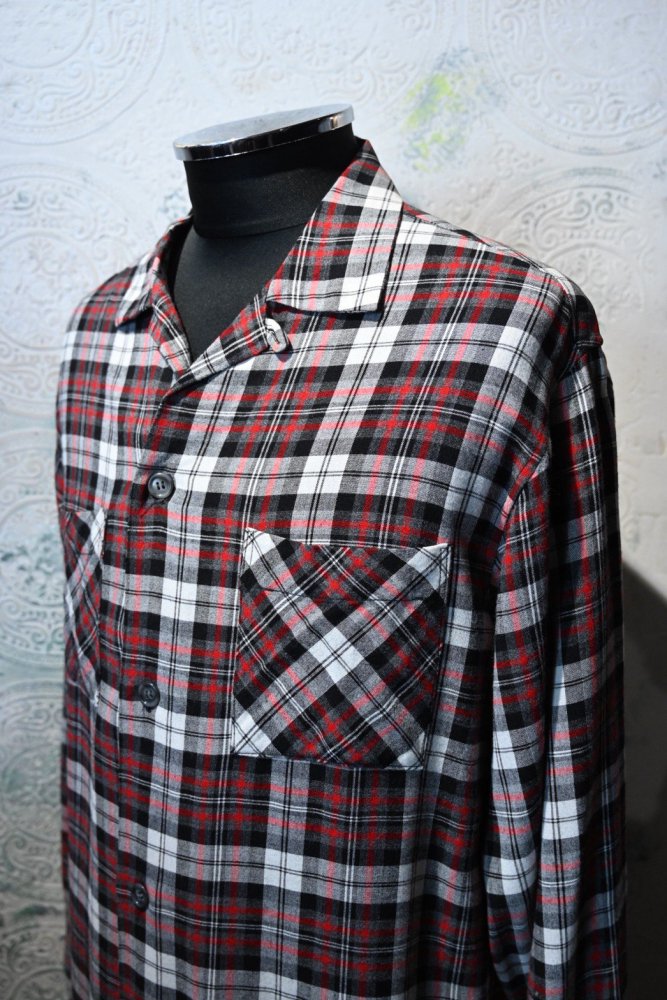 us 1960's "GERSTL" rayon check shirt