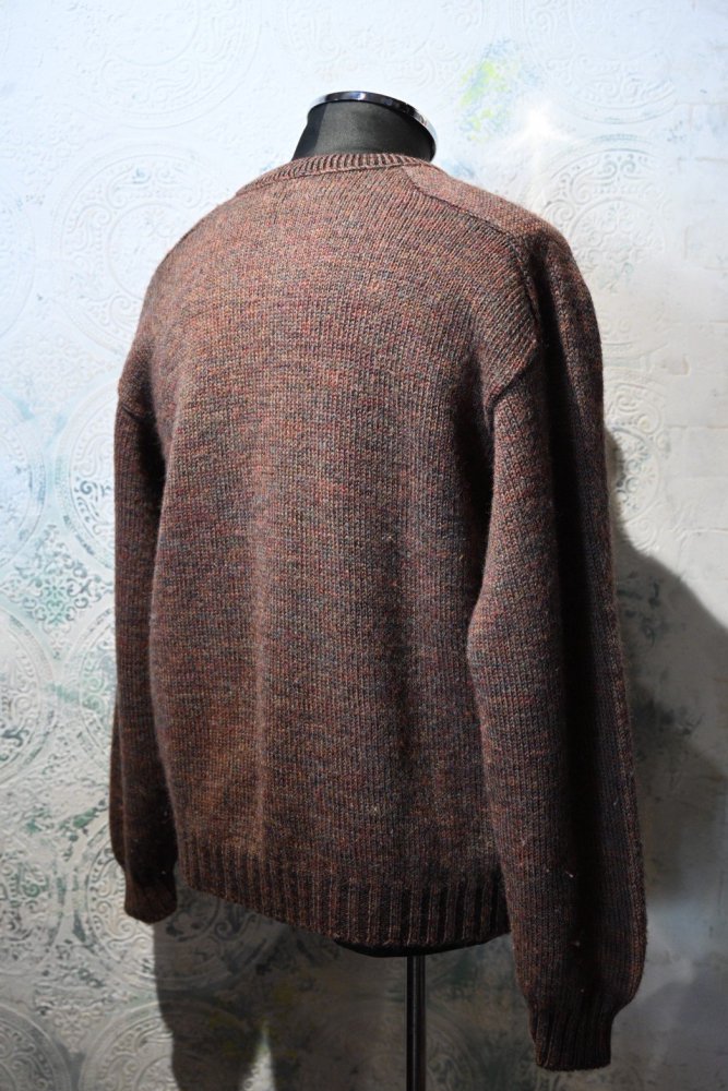 us 1950's~ cable v neck sweater