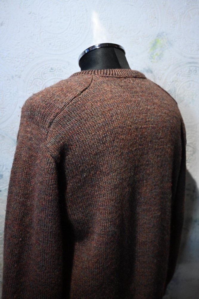 us 1950's~ cable v neck sweater