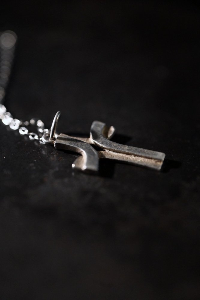 Vintage silver cross necklace