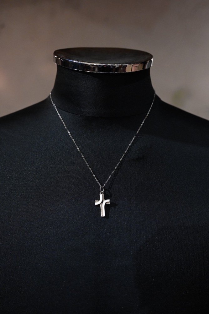 Vintage silver cross necklace