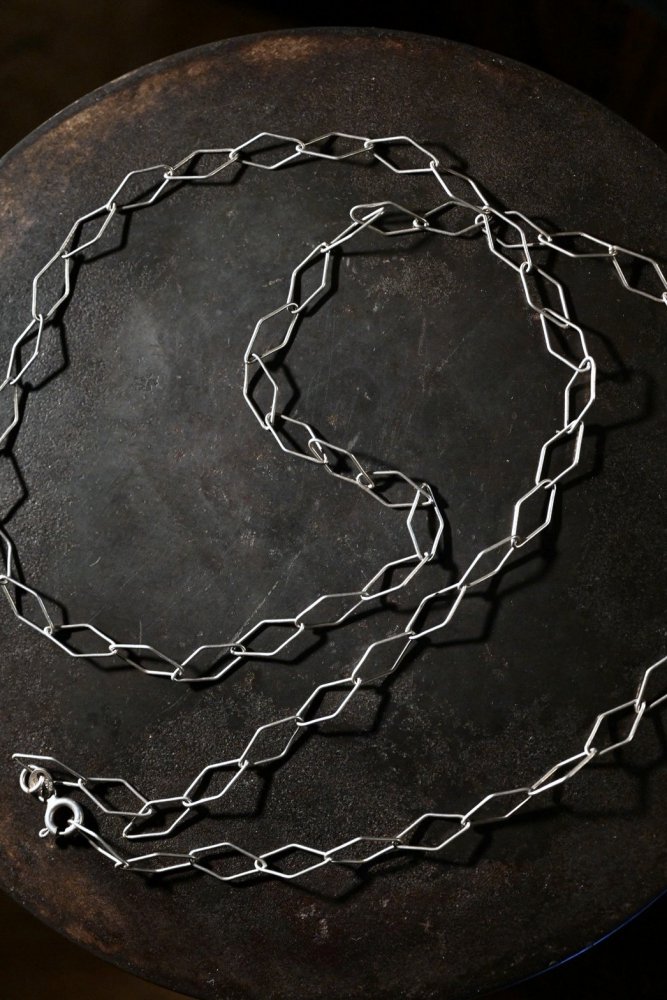 Italy vintage silver chain necklace