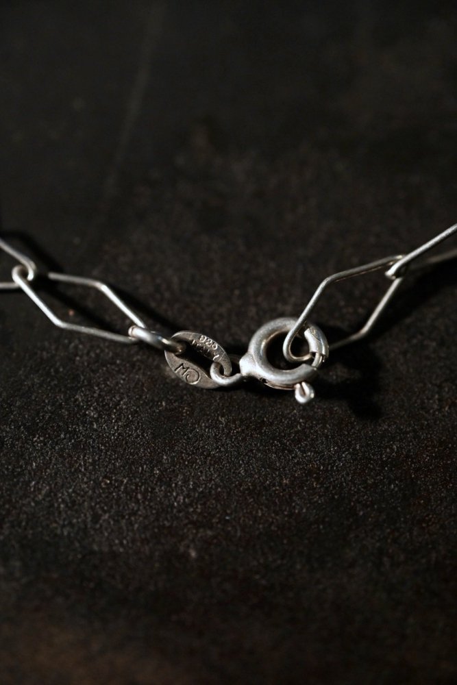 Italy vintage silver chain necklace