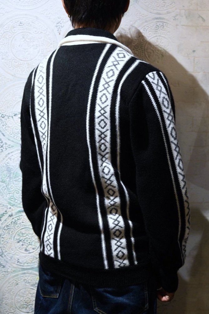 us 1960's high neck zip up sweater