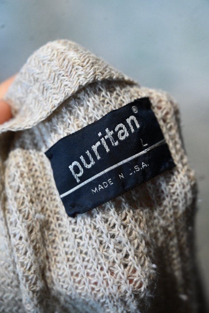 us 1970's "Puritan" acrylic wool cardigan