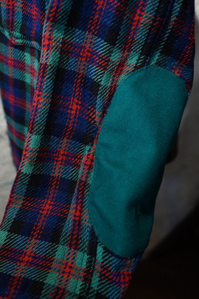 us 1940's~ wool check shirt