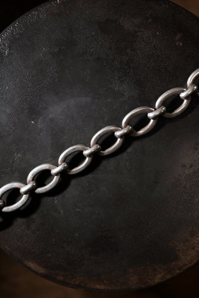 Vintage heavy silver chain bracelet