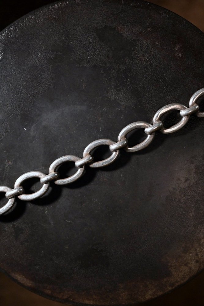 Vintage heavy silver chain bracelet