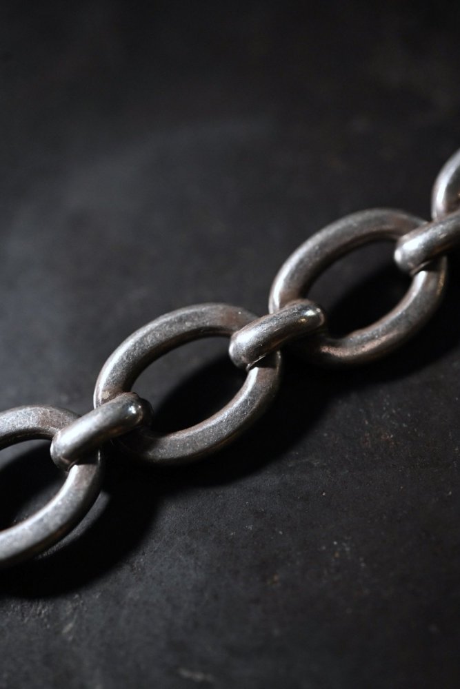 Vintage heavy silver chain bracelet