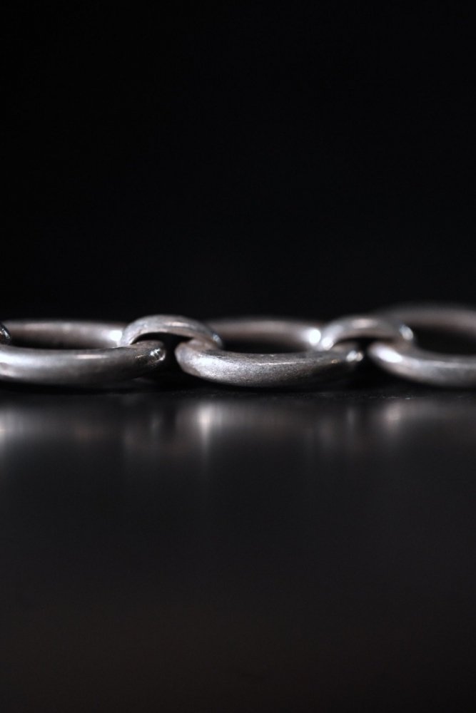 Vintage heavy silver chain bracelet