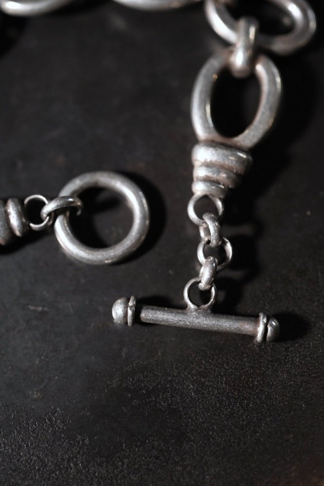 Vintage heavy silver chain bracelet