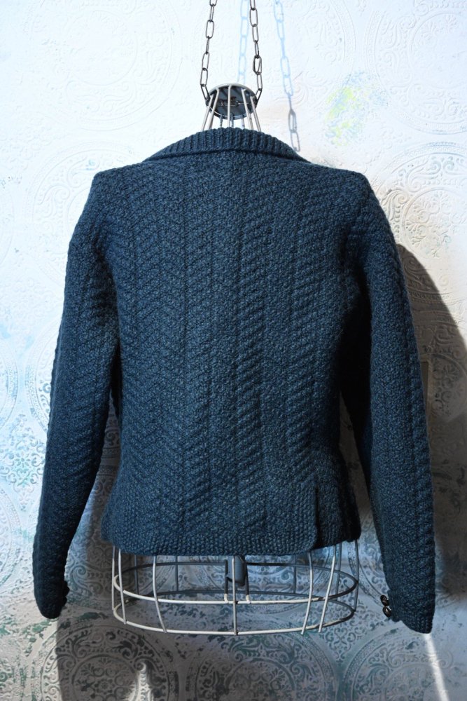 us vintage herringbone knit cardigan