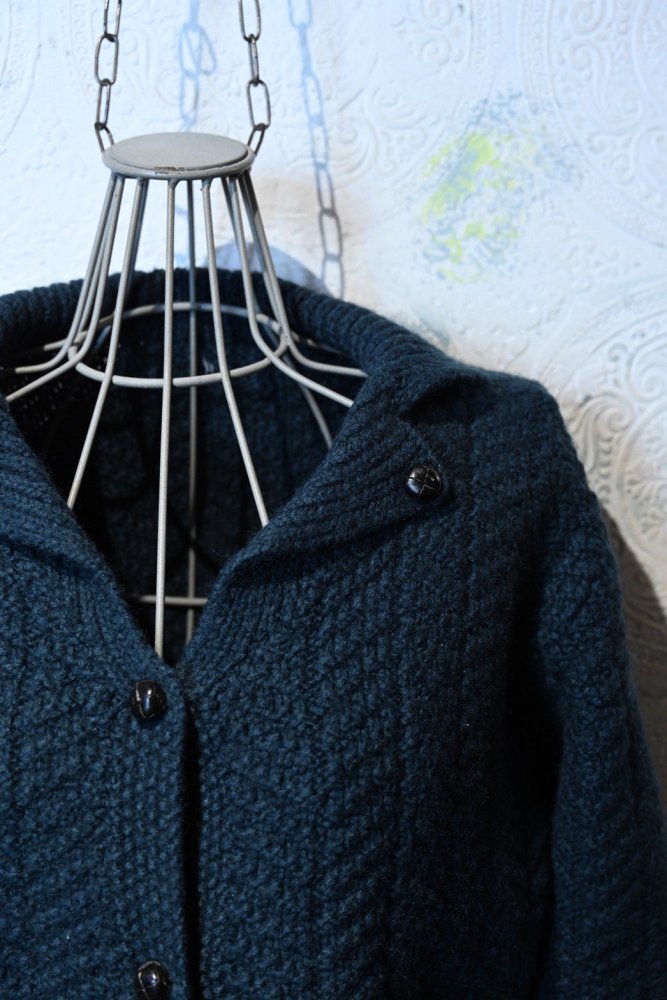 us vintage herringbone knit cardigan