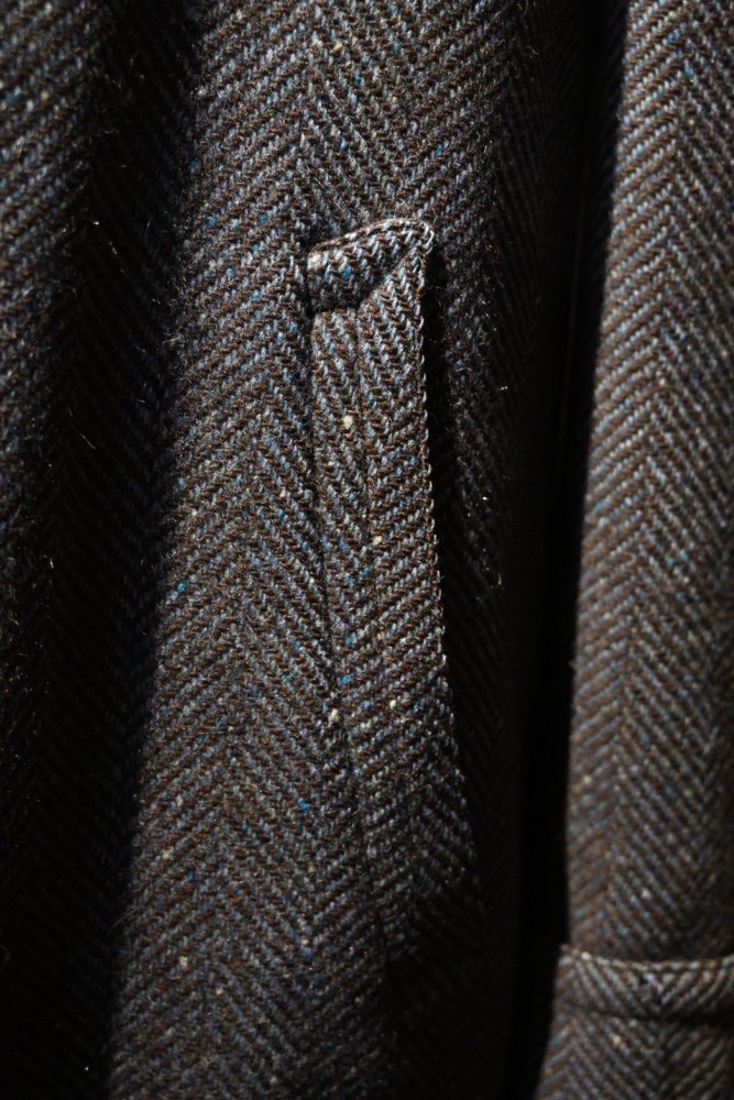 us 1950's~ wool herringbone coat 