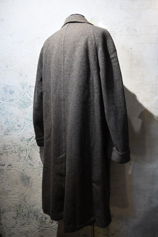 us 1950's~ wool herringbone coat 