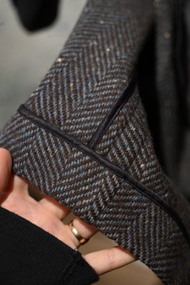 us 1950's~ wool herringbone coat 