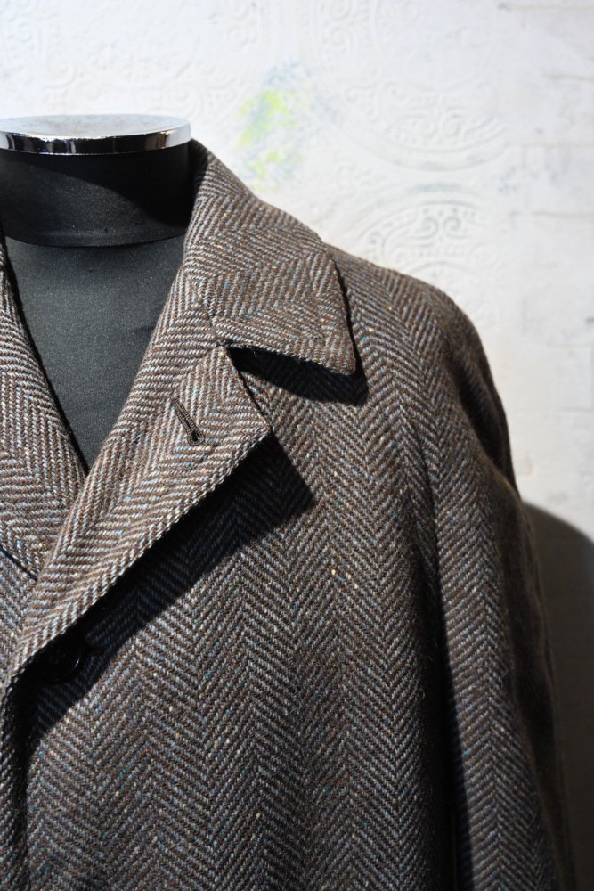 us 1950's~ wool herringbone coat 