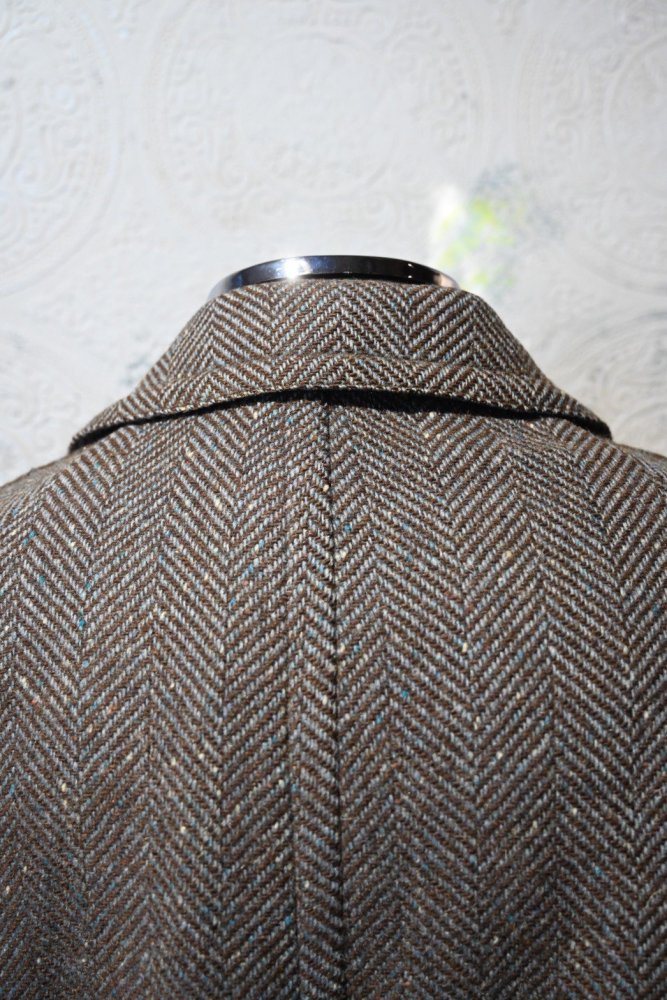 us 1950's~ wool herringbone coat 