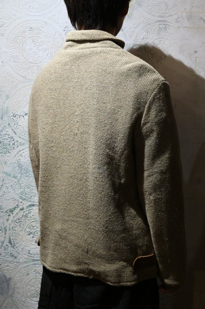 us 1960's nubuck  wool knit jacket