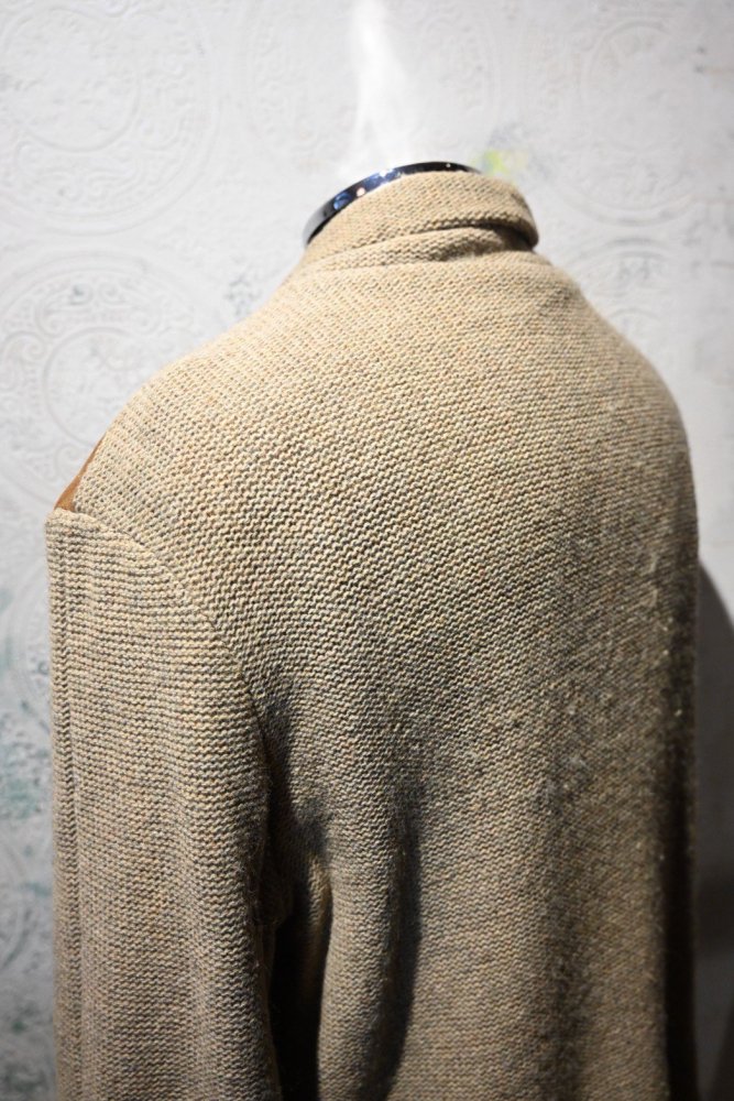 us 1960's nubuck  wool knit jacket