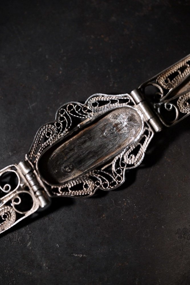 1940's filigree souvenir bracelet