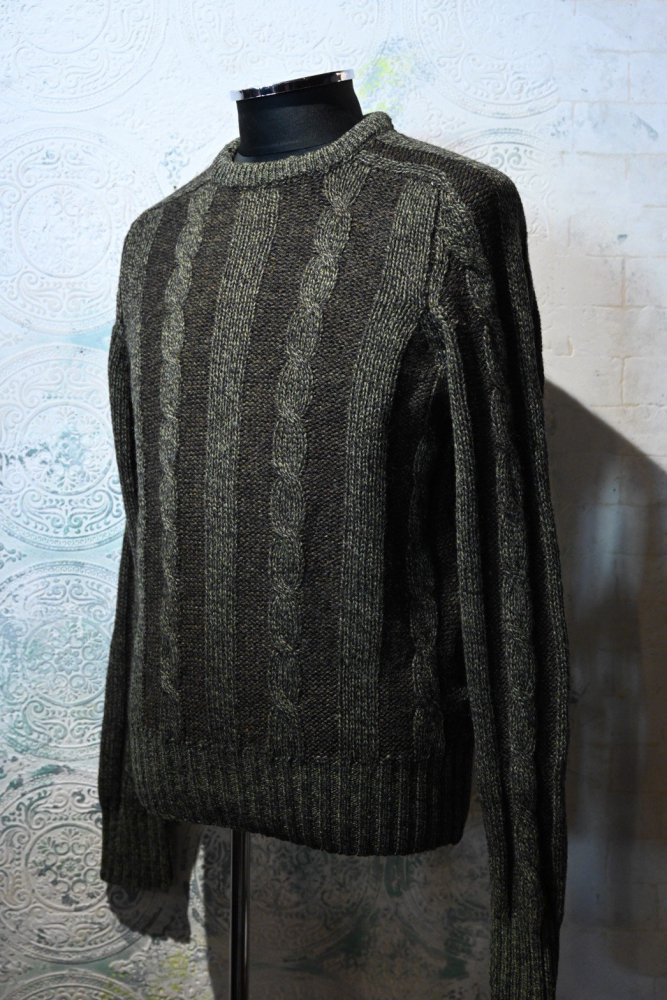 England 1960's wool cable sweater