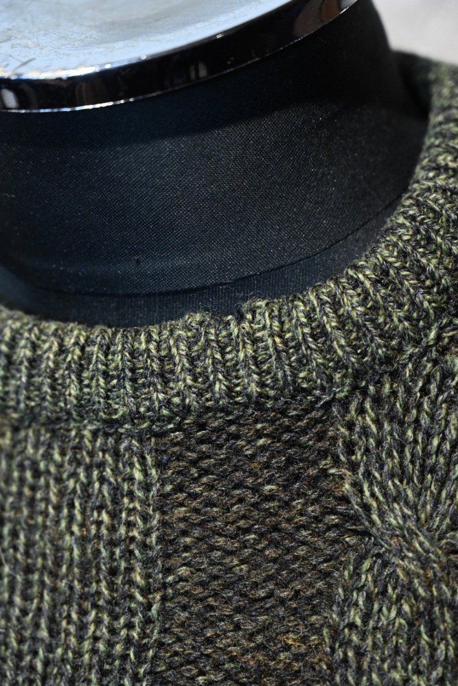 England 1960's wool cable sweater