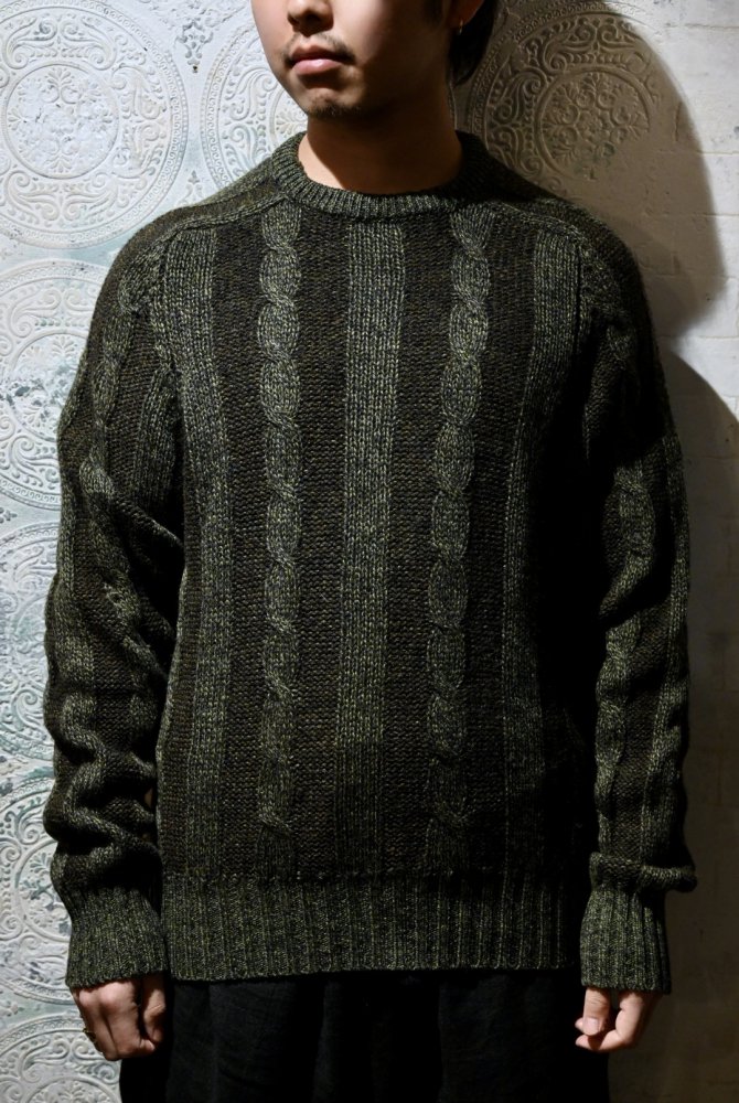 England 1960's wool cable sweater