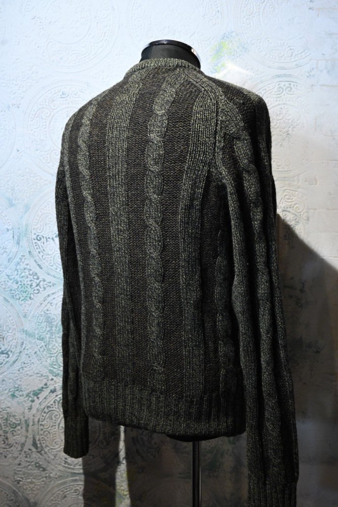 England 1960's wool cable sweater