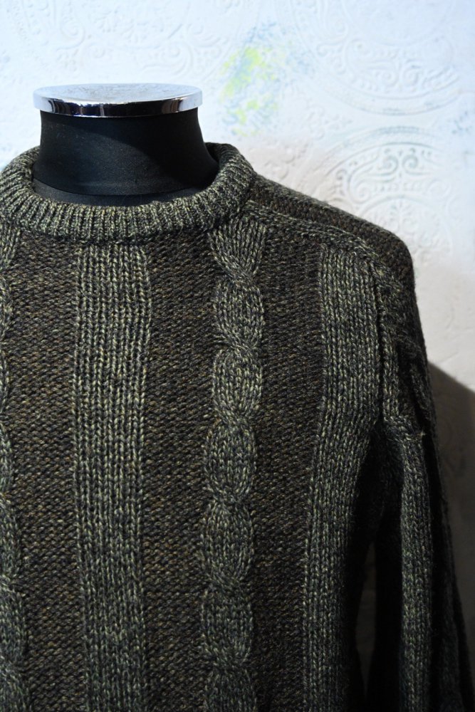 England 1960's wool cable sweater