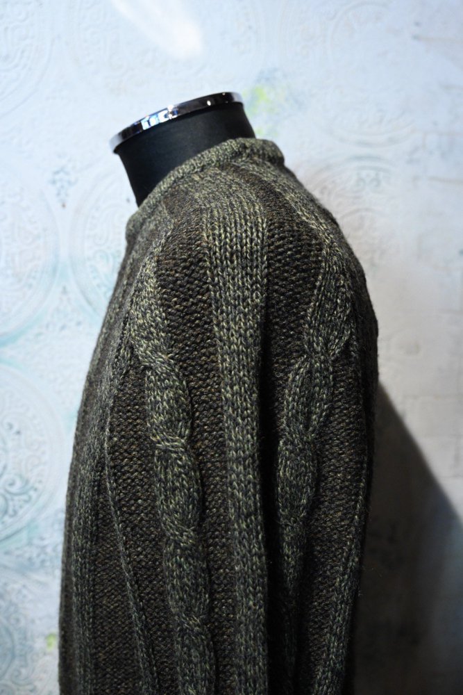 England 1960's wool cable sweater