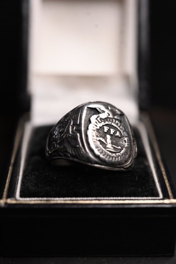 Mid 20th "FFA" heavy silver ring