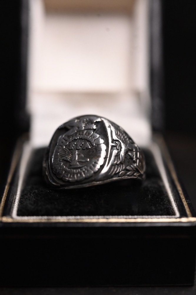 Mid 20th "FFA" heavy silver ring