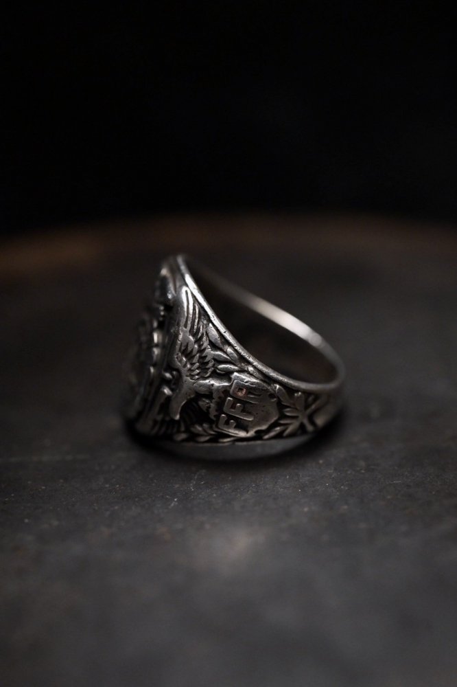 Mid 20th "FFA" heavy silver ring