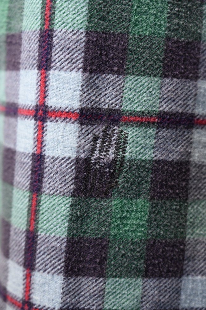 us 1960'~ "Sussex" cotton flannel shirt