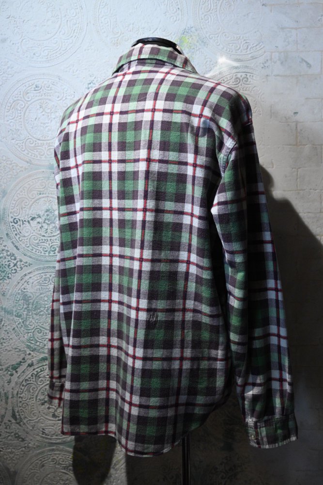 us 1960'~ "Sussex" cotton flannel shirt