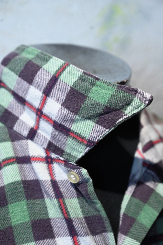 us 1960'~ "Sussex" cotton flannel shirt