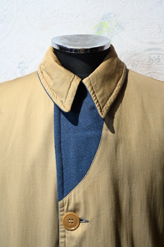 us 1960's cotton  wool reversible coat