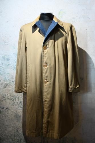 us 1960's cotton  wool reversible coat
