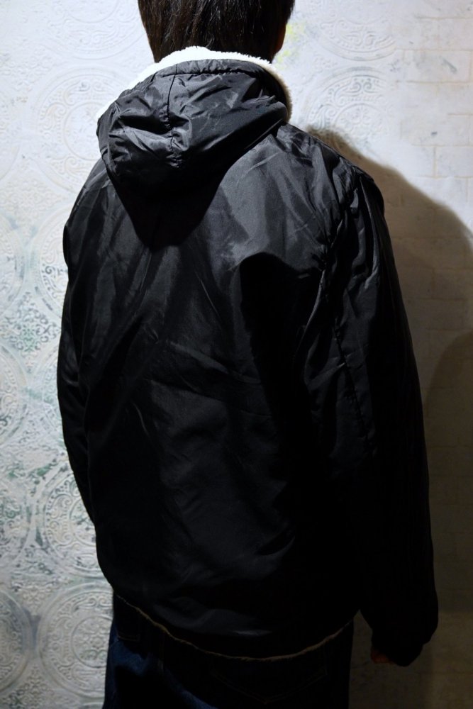 us 1960's~ boa  nylon reversible parka