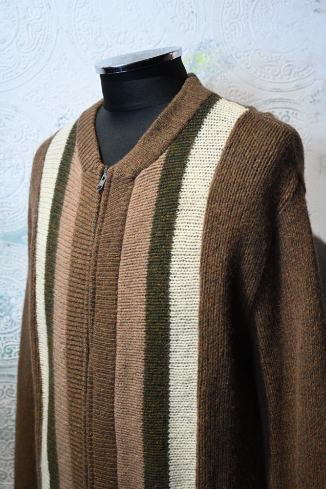 us 1960's wool zip up cardigan