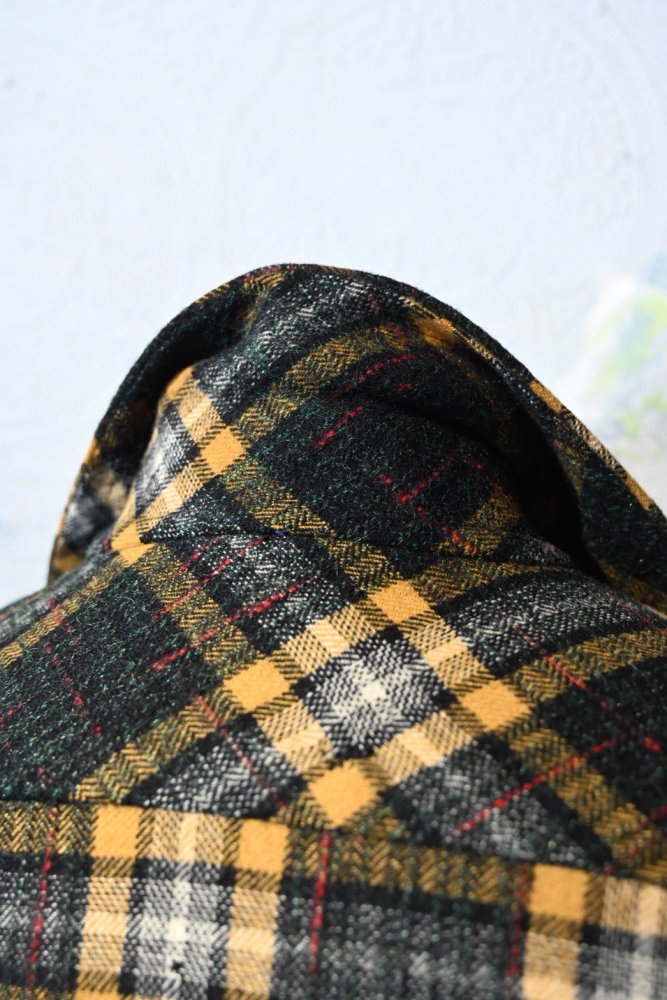 us 1950's~ wool check shirt