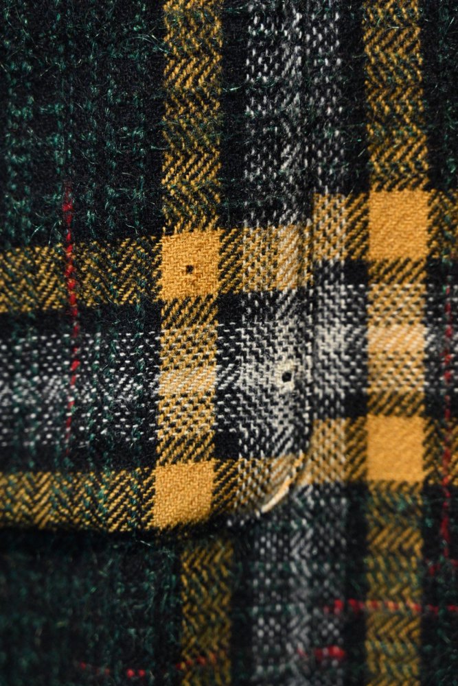 us 1950's~ wool check shirt