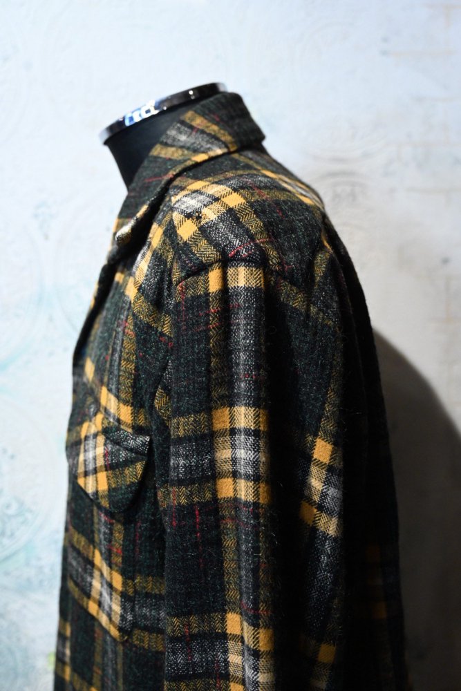 us 1950's~ wool check shirt