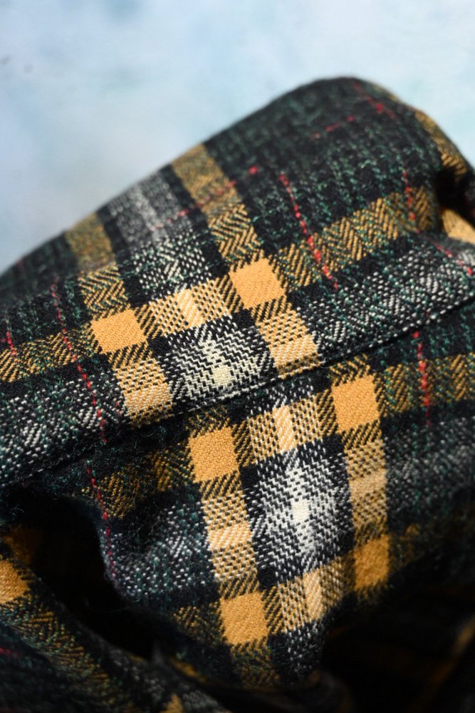 us 1950's~ wool check shirt