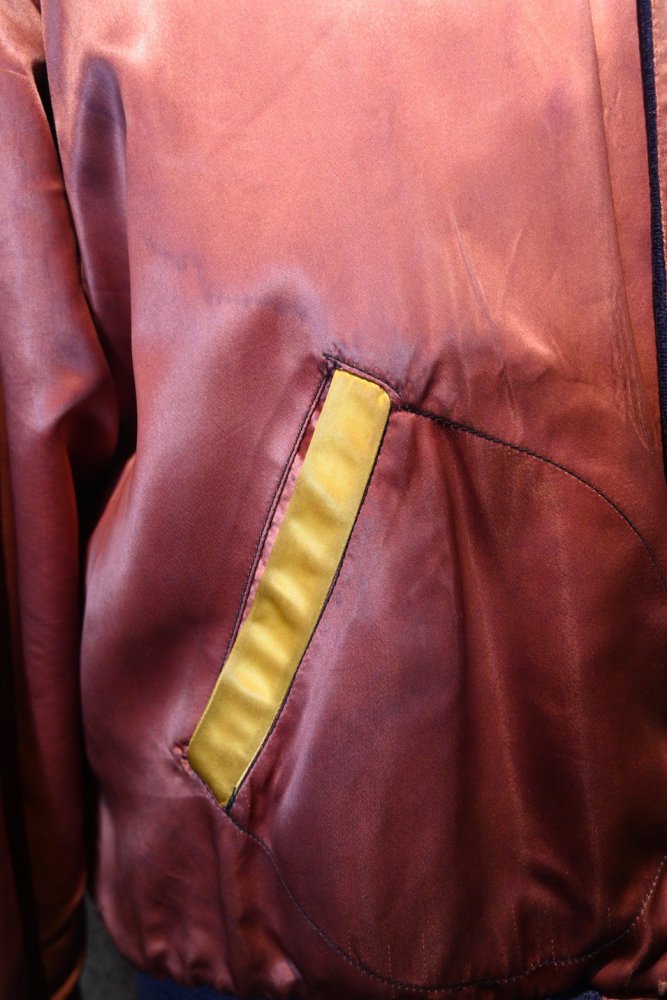 us 1950's~ wool  satin reversible award jacket