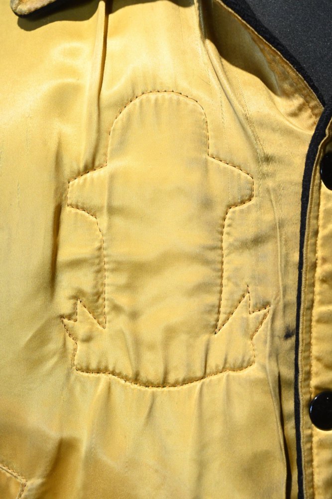 us 1950's~ wool  satin reversible award jacket