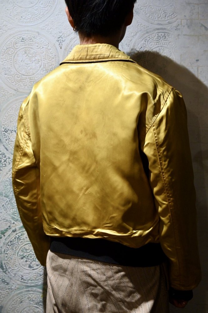 us 1950's~ wool  satin reversible award jacket